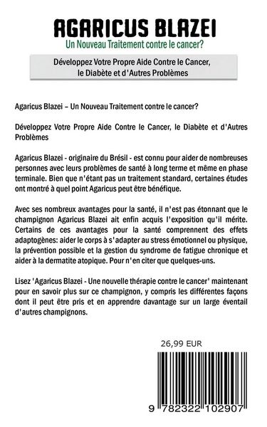Produktbild: Agaricus blazei - Un Nouveau Traitement contre le cancer?