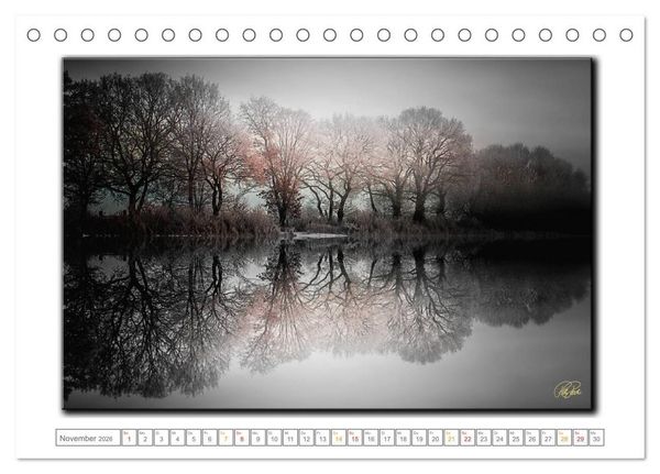 Produktbild: Zwischen den Zeiten - Zeiten der Ruhe und Entspannung (Tischkalender 2026 DIN A5 quer), CALVENDO Monatskalender