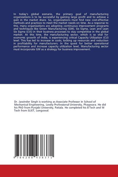 Produktbild: Green Manufacturing: Implications in Manufacturing Industry