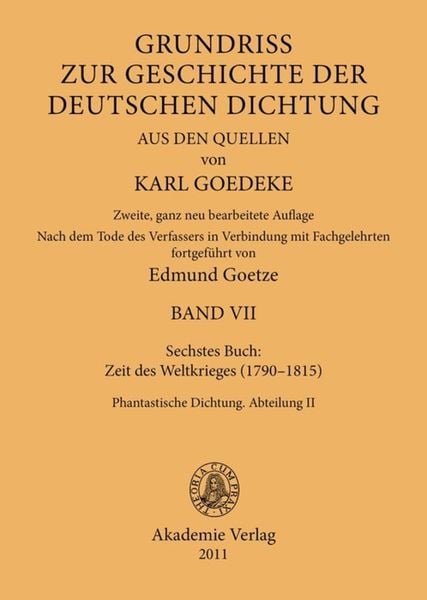 Produktbild: Siebentes Buch: Zeit des Weltkrieges (1790&ndash;1815)