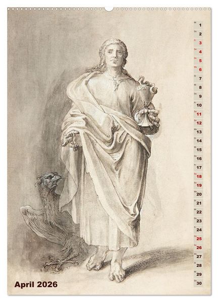 Produktbild: Jesus und die zw&ouml;lf Apostel (hochwertiger Premium Wandkalender 2026 DIN A2 hoch), Kunstdruck in Hochglanz