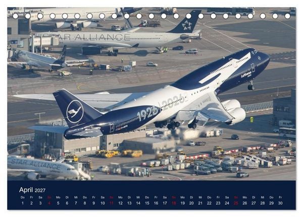 Produktbild: Lufthansa 100 Years (Tischkalender 2027 DIN A5 quer), CALVENDO Monatskalender