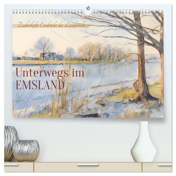Produktbild: Unterwegs im Emsland (hochwertiger Premium Wandkalender 2026 DIN A2 quer), Kunstdruck in Hochglanz