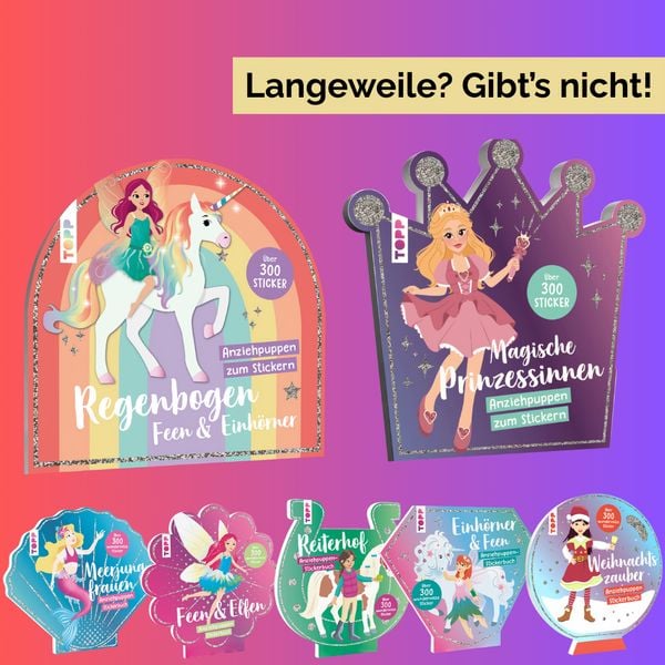 Produktbild: Stickerbuch: Anziehpuppen zum Stickern. Magische Prinzessinnen