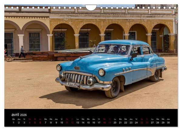 Produktbild: Cuba les belles am&eacute;ricaines (Calendrier mural 2026 DIN A4 vertical), CALVENDO calendrier mensuel