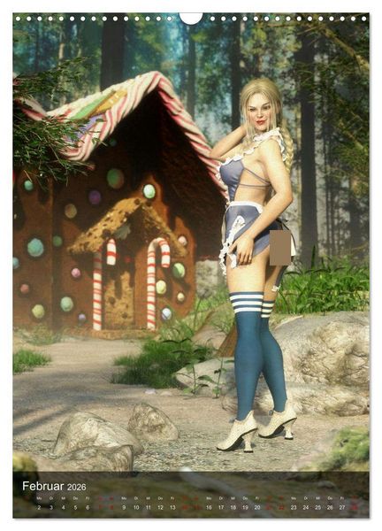 Produktbild: M&auml;rchenhafte Pin Ups (Wandkalender 2026 DIN A3 hoch), CALVENDO Monatskalender