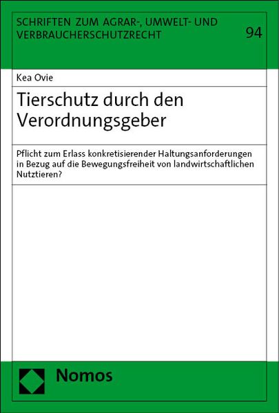 Produktbild: Tierschutz durch den Verordnungsgeber