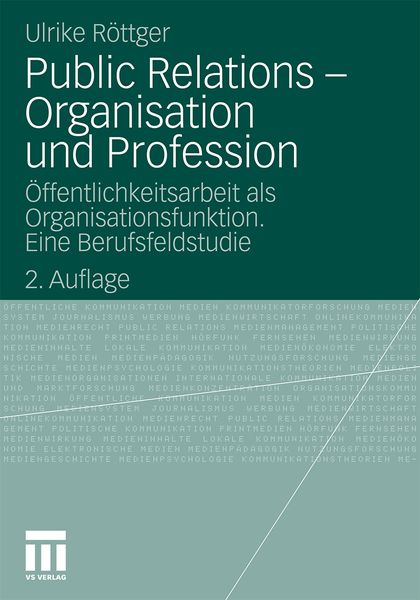 Produktbild: Public Relations - Organisation und Profession