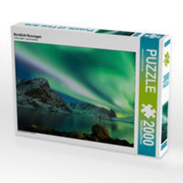 CALVENDO Puzzle Nordlicht Norwegen | 2000 Teile Lege-Größe 90 × 67 cm Foto-Puzzle für glückliche Stunden
