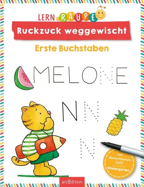 Produktbild: Lernraupe &ndash; Ruckzuck weggewischt! Erste Buchstaben