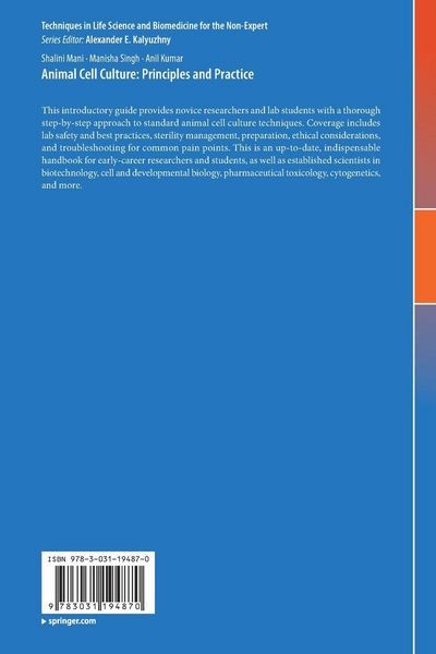 Produktbild: Animal Cell Culture: Principles and Practice