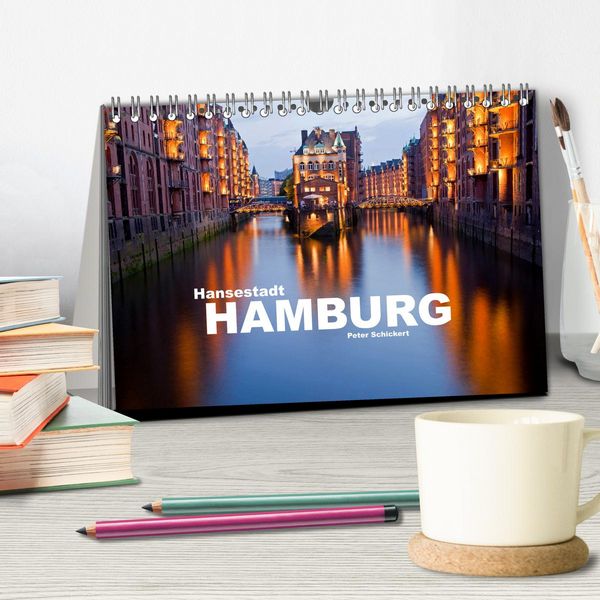 Produktbild: Hansestadt Hamburg (Tischkalender 2026 DIN A5 quer), CALVENDO Monatskalender