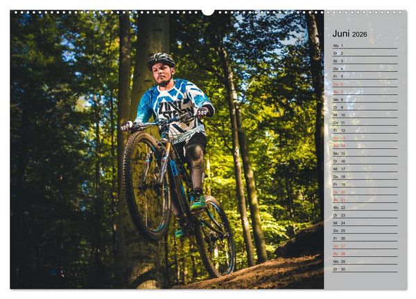 Produktbild: Mountainbike Action (Wandkalender 2026 DIN A2 quer), CALVENDO Monatskalender