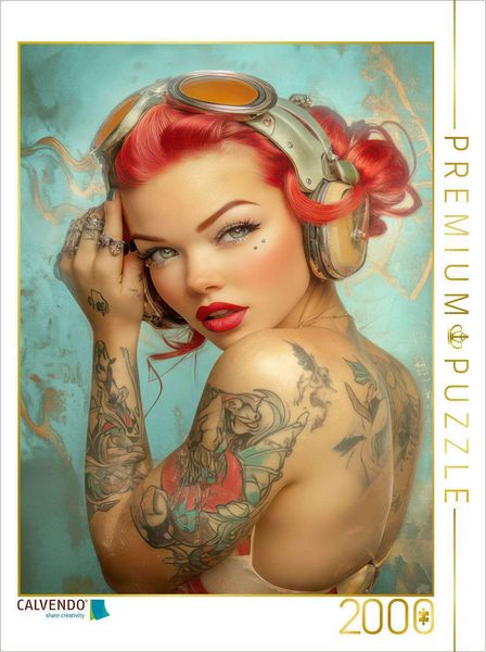 CALVENDO Puzzle Sexy pin-up Girls | 2000 Teile Lege-Größe 90x67cm Foto-Puzzle für glückliche Stunden