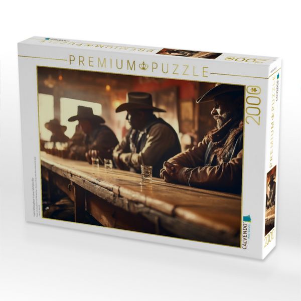 Produktbild: CALVENDO Puzzle Leere Wiskeygl&auml;ser in einer Wild West Bar | 2000 Teile Lege-Gr&ouml;&szlig;e 90x67cm Foto-Puzzle f&uuml;r gl&uuml;ckliche Stunden