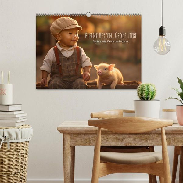 Produktbild: Kleine Herzen, Gro&szlig;e Liebe: Ein Jahr voller Freude und Entz&uuml;cken (Wandkalender 2026 DIN A3 quer), CALVENDO Monatskalender