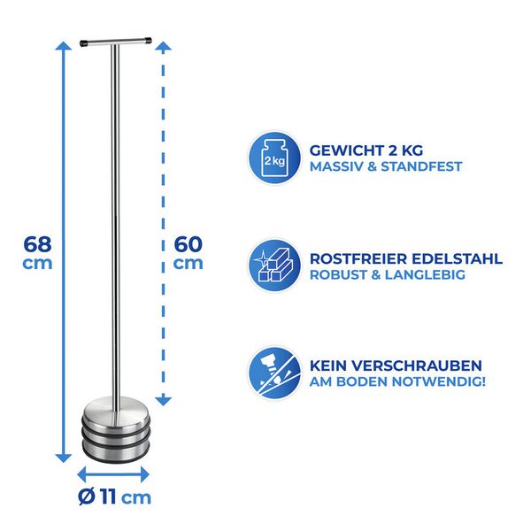 Produktbild: T&uuml;rstopper Mod. Big Boy ES, aus massivem und rostfreiem Edelstahl