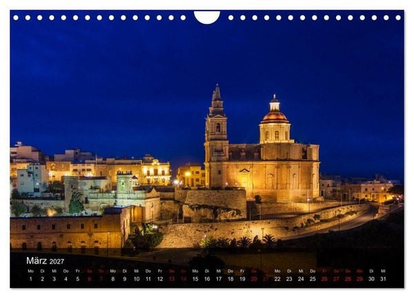 Produktbild: Malta entdecken Malta, Gozo, Comino (Wandkalender 2027 DIN A4 quer), CALVENDO Monatskalender