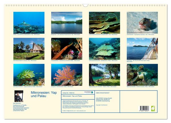 Produktbild: Mikronesien: Yap und Palau (Wandkalender 2026 DIN A2 quer), CALVENDO Monatskalender