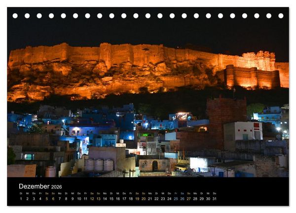 Produktbild: Jodhpur: Die blaue Stadt in Indien (Tischkalender 2026 DIN A5 quer), CALVENDO Monatskalender