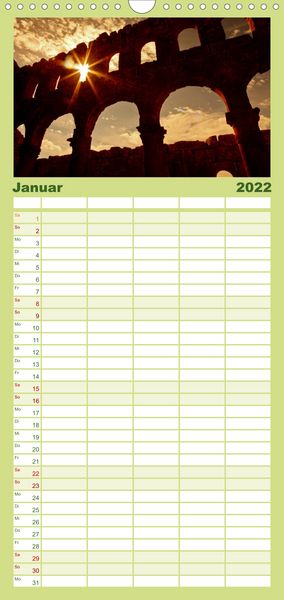 Produktbild: Familienplaner Syrien - Erinnerungen (Wandkalender 2022 , 21 cm x 45 cm, hoch)