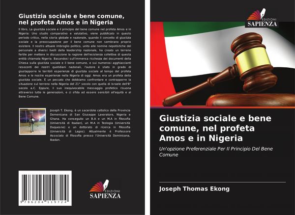 Produktbild: Giustizia sociale e bene comune, nel profeta Amos e in Nigeria