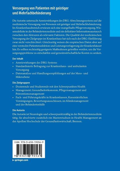 Produktbild: Versorgung von Patienten mit geistiger und Mehrfachbehinderung