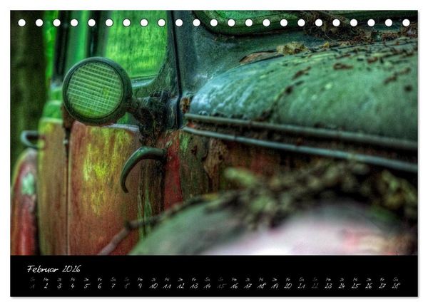 Produktbild: Oldtimer - verlassen verrostet vergessen (Tischkalender 2026 DIN A5 quer), CALVENDO Monatskalender