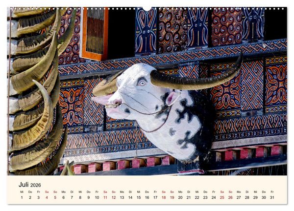 Produktbild: Sulawesi Im Reich der Torajas (Wandkalender 2026 DIN A2 quer), CALVENDO Monatskalender