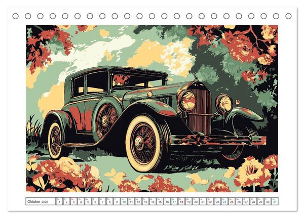 Produktbild: Eleganz auf R&auml;dern (Tischkalender 2026 DIN A5 quer), CALVENDO Monatskalender