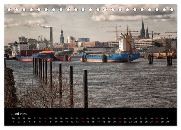 Produktbild: Hamburg (Tischkalender 2026 DIN A5 quer), CALVENDO Monatskalender
