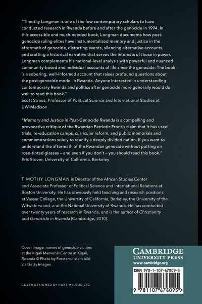 Produktbild: Memory and Justice in Post-Genocide Rwanda