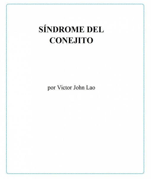 Produktbild: S&iacute;ndrome del conejito: