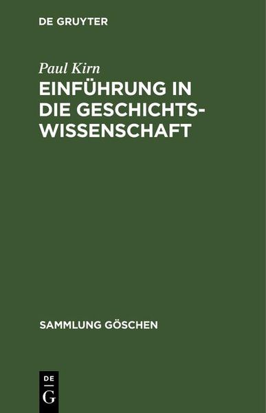 Produktbild: Einf&uuml;hrung in die Geschichtswissenschaft