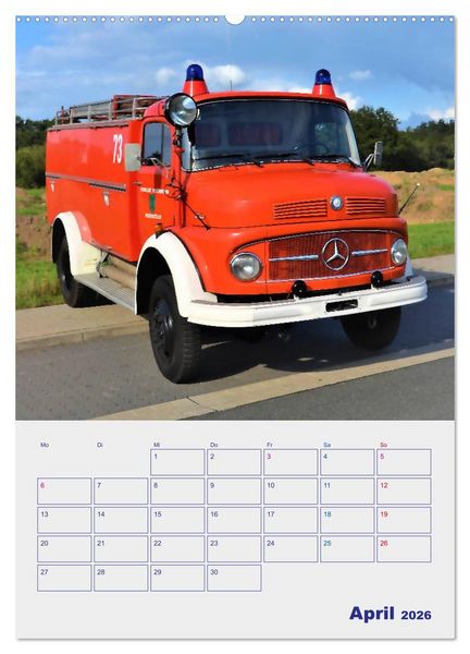 Produktbild: FEUERWEHR-Legende (Wandkalender 2026 DIN A2 hoch), CALVENDO Monatskalender