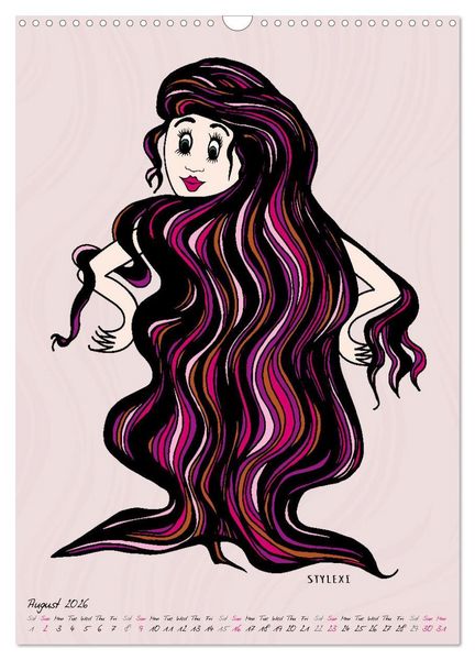 Produktbild: The HAIRSTYLAS Fashion (Wall Calendar 2026 DIN A3 portrait), CALVENDO 12 Month Wall Calendar