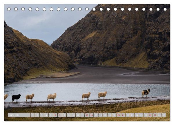 Produktbild: Traumlandschaft im Nordatlantik. F&auml;r&ouml;er Inseln (Tischkalender 2026 DIN A5 quer), CALVENDO Monatskalender