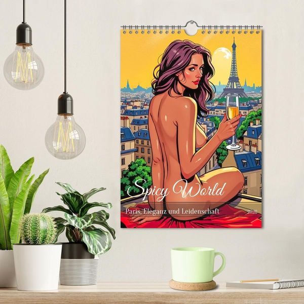 Produktbild: Spicy World - Paris, Eleganz und Leidenschaft (Wandkalender 2026 DIN A4 hoch), CALVENDO Monatskalender