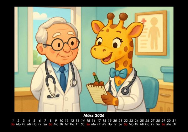 Produktbild: Nala entdeckt ihren Beruf als &Auml;rztin 2026 Fotokalender DIN A3