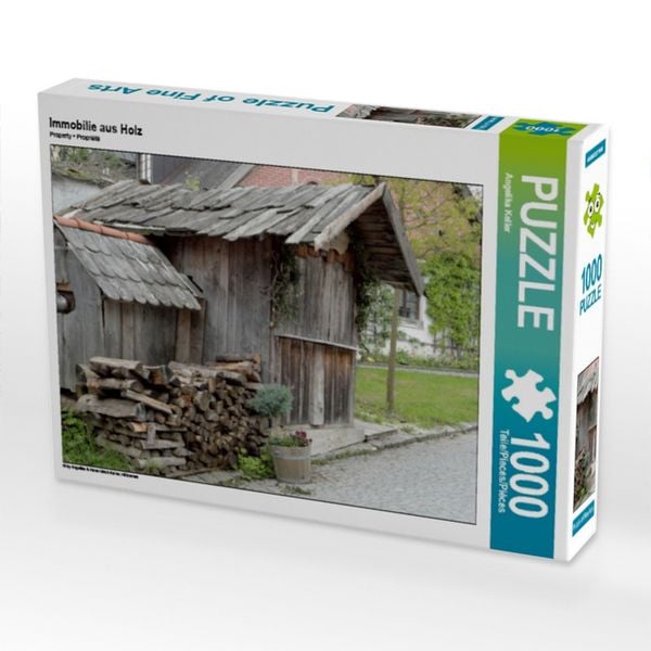 Immobilie aus Holz (Puzzle)