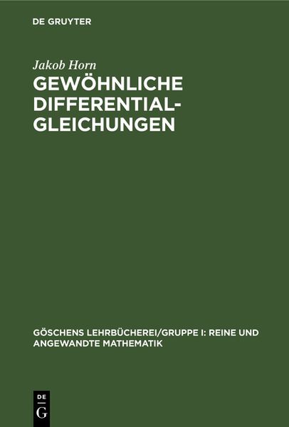 Produktbild: Gew&ouml;hnliche Differentialgleichungen