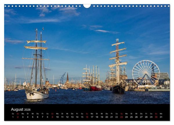 Produktbild: Rostock (Wandkalender 2026 DIN A3 quer), CALVENDO Monatskalender