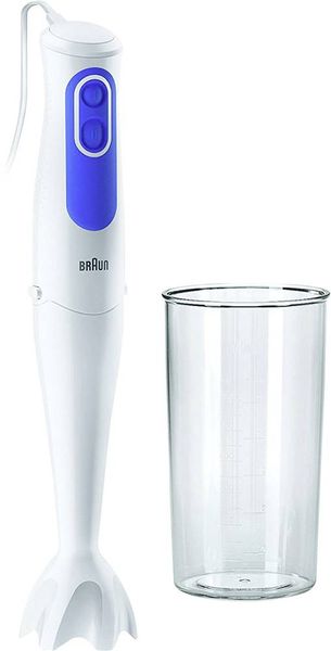 Braun MQ 3000 Stabmixer 700W kabelgebunden, mit Mixbecher Weiß, Blau