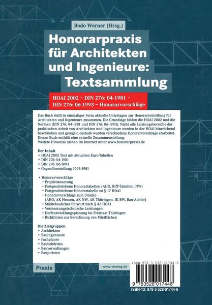 Produktbild: Honorarpraxis f&uuml;r Architekten und Ingenieure: Textsammlung