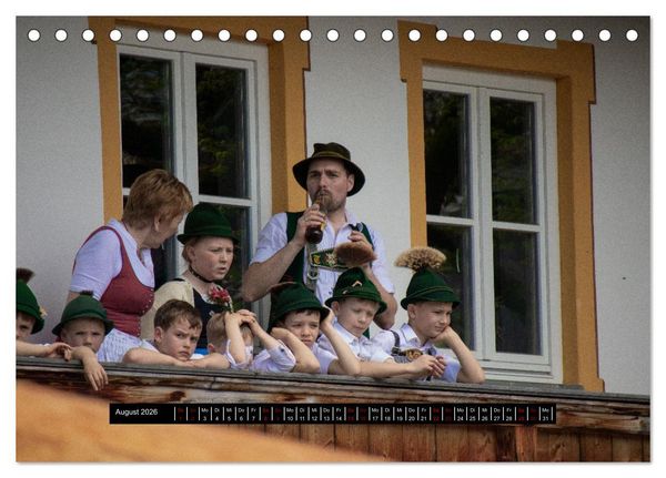 Produktbild: Maibaum aufstellen (Tischkalender 2026 DIN A5 quer), CALVENDO Monatskalender