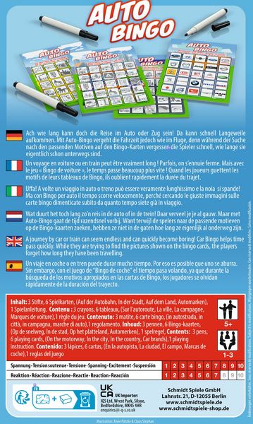 Produktbild: Auto-Bingo (Kinderspiel)