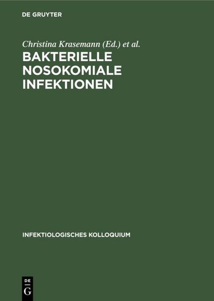 Produktbild: Bakterielle nosokomiale Infektionen