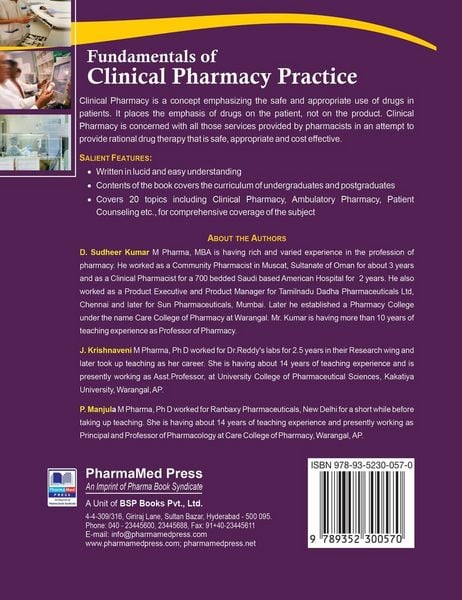 Produktbild: Fundamentals of Clinical Pharmacy Practice