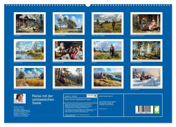 Produktbild: Reise mit der ostslawischen Seele (hochwertiger Premium Wandkalender 2026 DIN A2 quer), Kunstdruck in Hochglanz