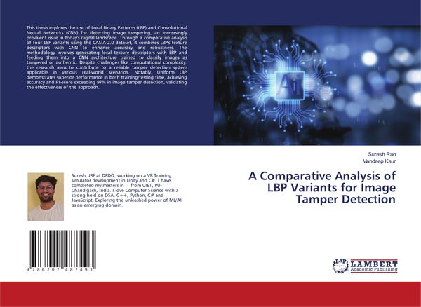 Produktbild: A Comparative Analysis of LBP Variants for Image Tamper Detection